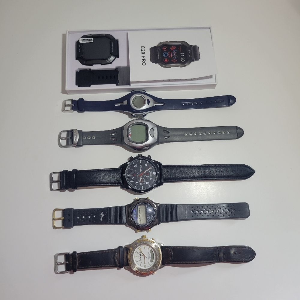 Watch Lot TIMBERLAND, POLAR, SUTTON, AND MORE mostly for parts or repair